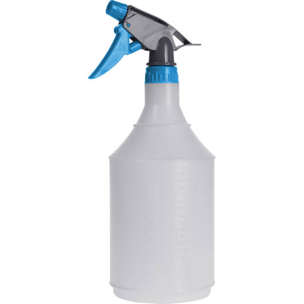 2x Waterspray plantensproeier grijs/blauw 1 liter - Plantenspuiten