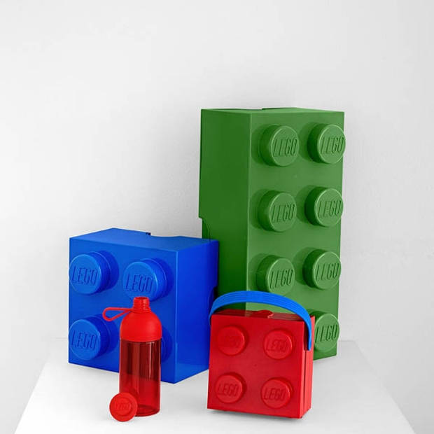 LEGO - Set van 2 - Drinkfles Hydration 0.5 L, Rood - LEGO