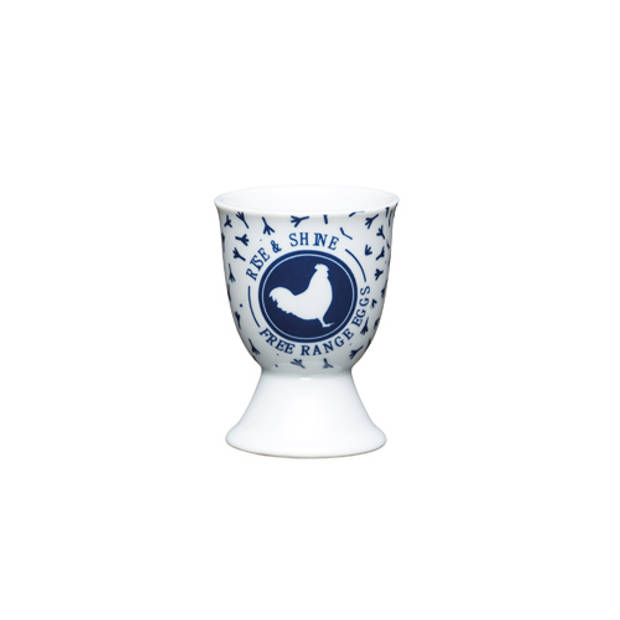 KitchenCraft - Set van 2 - Eierdopje - Traditioneel Blauw - KitchenCraft