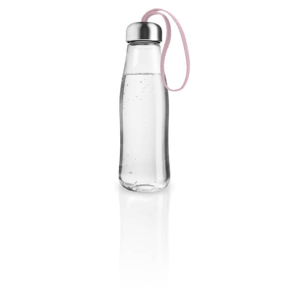 Eva Solo - Drinkfles 500 ml Glas Rose Quartz - Borosilicaatglas - Transparant