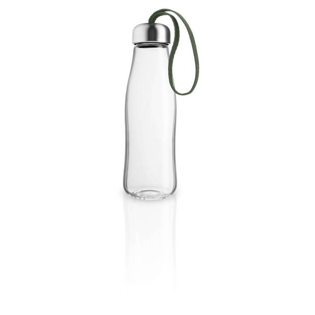 Eva Solo - Drinkfles 500 ml Glas Cactus Green - Borosilicaatglas - Transparant