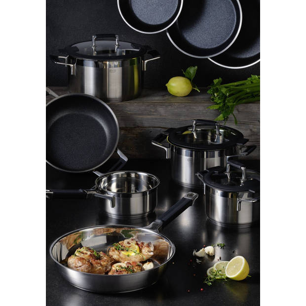 Rösle Keuken - Silence Pro Steelpan 1,4 liter - Roestvast Staal - Zilver