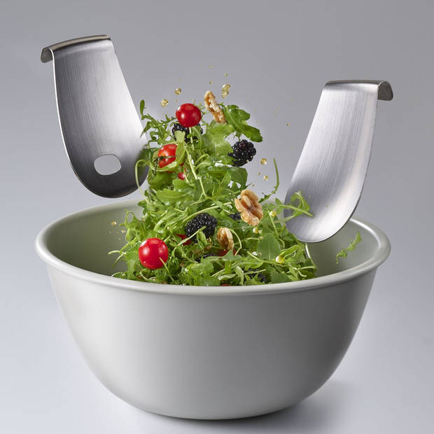 Joseph Joseph - Giftset Serve It In Style Saladeschaal en Molen Set van 2 Stuks - Kunststof - Grijs