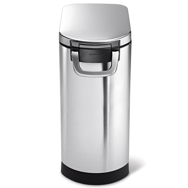 Simplehuman - Opbergbox Dierenvoer 35 liter - Roestvast Staal - Zilver