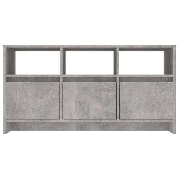 vidaXL Tv-meubel 102x37,5x52,5 cm bewerkt hout betongrijs