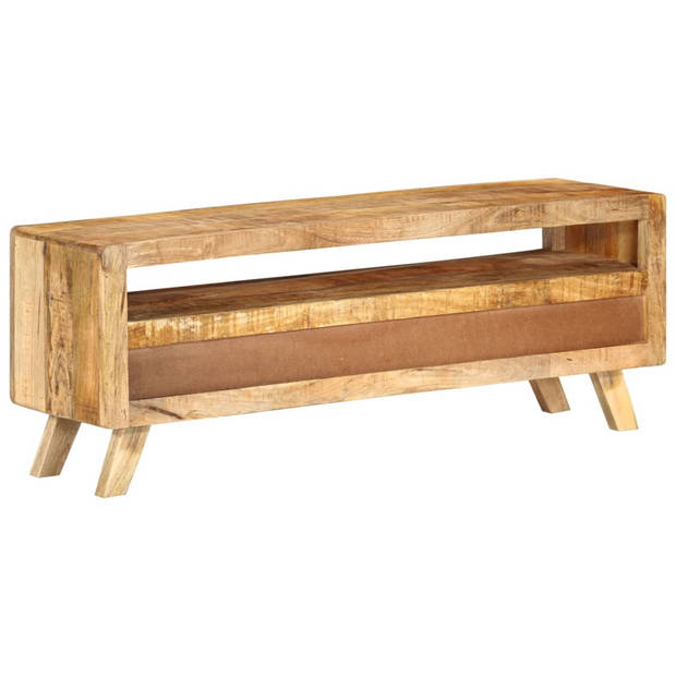 The Living Store Televisiemeubel Mango Hout - 110x30x40cm - Gepolijst en Geverfd