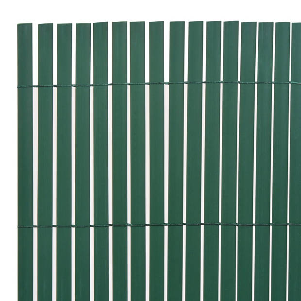 The Living Store Tuinafscheiding - PVC - 110 x 400 cm - Groen