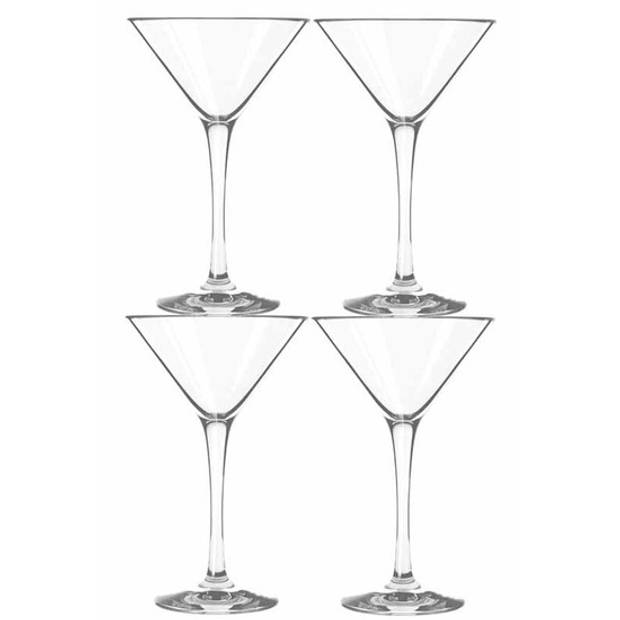 4x Cocktail/Martini glazen 250 ml in luxe doos - Cocktailglazen