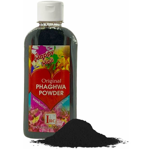 Holi Poeder - Festival Kleurpoeder - Phaghwa Powder - In Spuitfles - Zwart - 2 Stuks