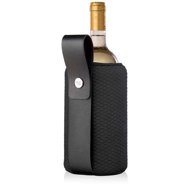 Vacu Vin Wijnkoeler - met hengsel - Flexible Cooler - Sleeve - Artico Zwart