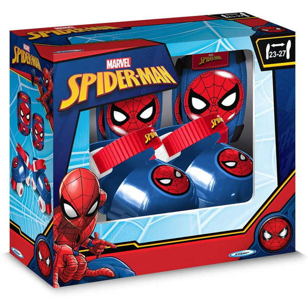 Marvel rolschaatsen Spider-Man jongens blauw/rood mt 23-27