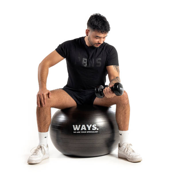 WAYS. Dumbbells - 2 x 4 KG - Vinyl - Zwart