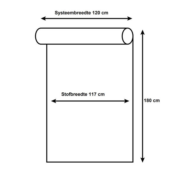 4goodz Rolgordijn Lichtdoorlatend Easy 120x180 cm - Grijs