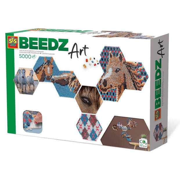 Beedz Art - Hex tiles Paarden