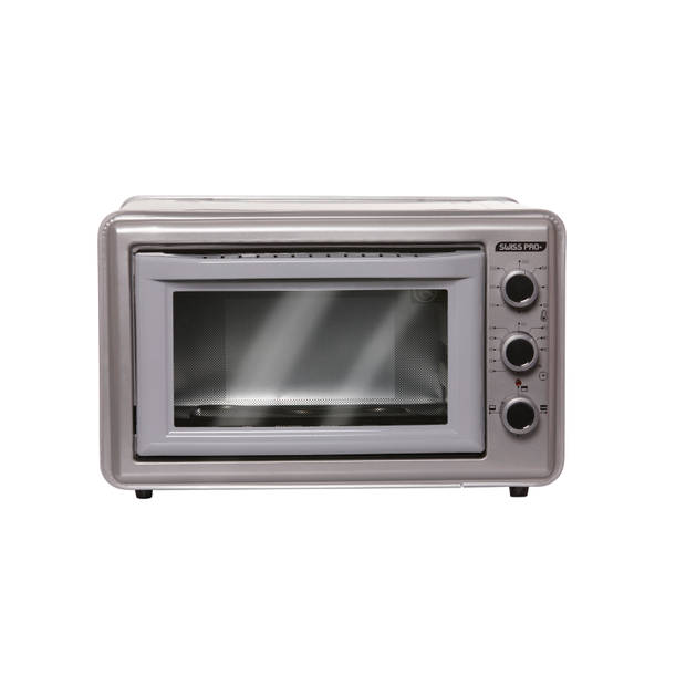 Swiss Pro+ Elektrische oven grijs 1500W 35L - 35 Liter