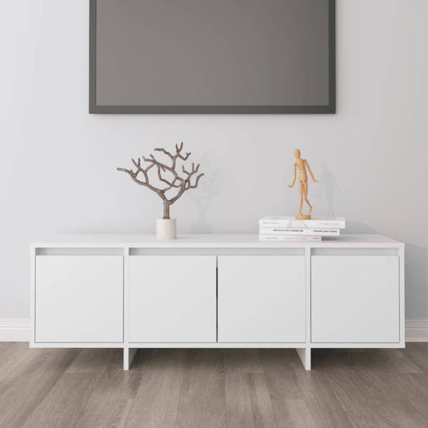 vidaXL Tv-meubel 120x30x40,5 cm bewerkt hout wit