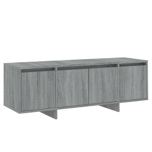 vidaXL Tv-meubel 120x30x40,5 cm bewerkt hout grijs sonoma eikenkleurig