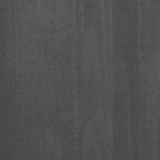 vidaXL Schoenenkast HAMAR 59,5x35x117 cm grenenhout donkergrijs