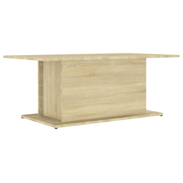 vidaXL Salontafel 102x55,5x40 cm bewerkt hout sonoma eikenkleurig