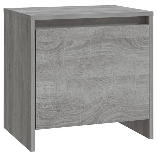 vidaXL Nachtkastjes 2 st 45x34x44,5 cm bewerkt hout grijs sonoma eiken