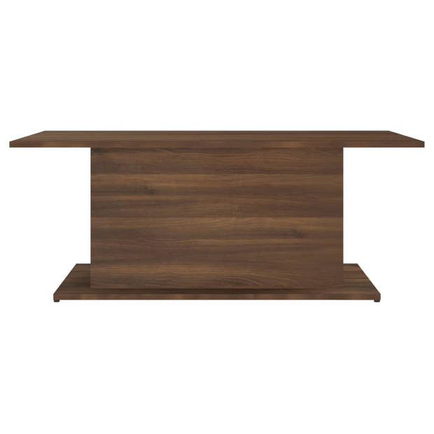 vidaXL Salontafel 102x55,5x40 cm bewerkt hout bruin eikenkleur