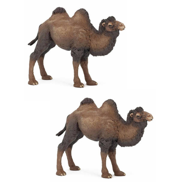 2x stuks kameel speeldiertje/speelfiguur 12 cm - Speelfiguren