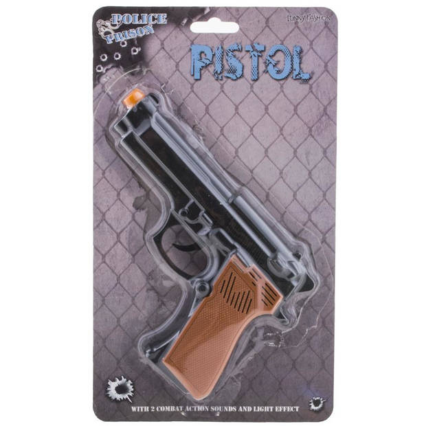 Verkleed speelgoed wapens pistool van kunststof - Politie/soldaten thema - Verkleedattributen