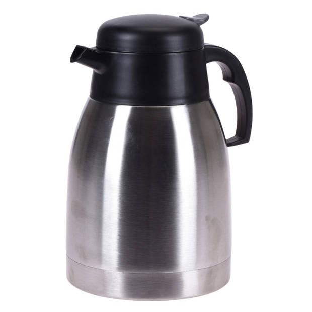 2x stuks koffie/thee thermoskannen RVS 1500 ml - Thermoskannen