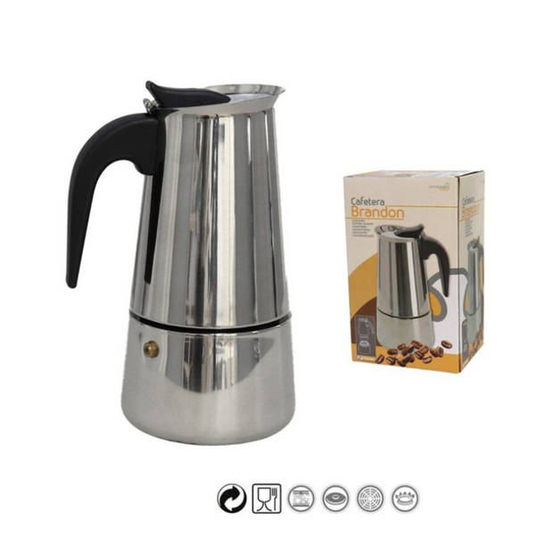 Gerimport Percolator espressomaker - 2 kopjes - 170 ml - 14x11 cm - Percolators