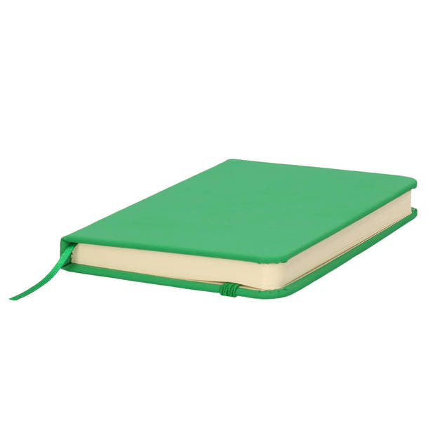 Notitieblokje harde kaft groen 9 x 14 cm - Notitieboek
