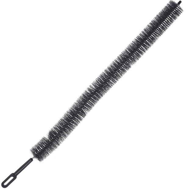 Handige lange flexibele radiatorborstel grijs 70 cm - plumeaus