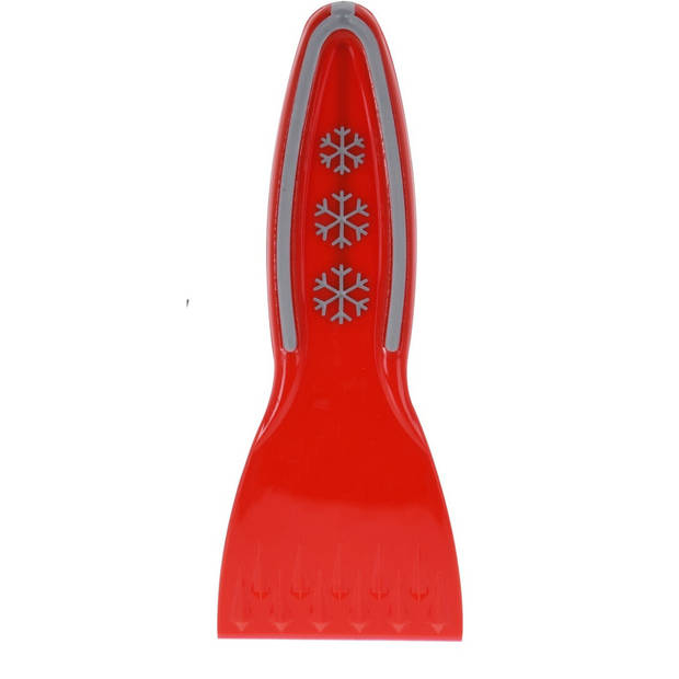 Rode ijskrabber van kunststof 20 cm - IJskrabbers