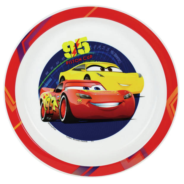 Kinder ontbijt set Disney Cars 3-delig van kunststof - Serviessets