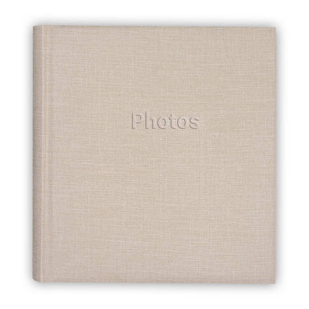 Fotoboek/fotoalbum met 30 paginas creme 29 x 31 x 4 cm - Fotoalbums