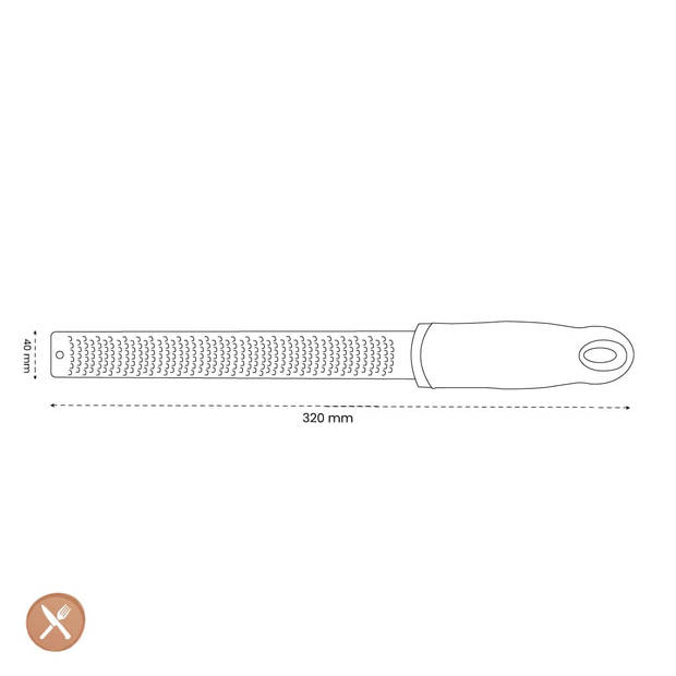 Microplane Rasp Premium Classic - Fijn - Sky Blue