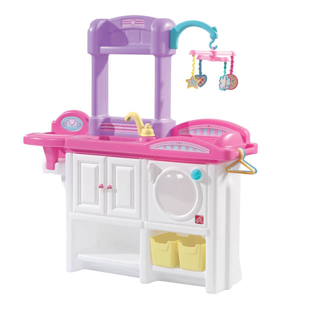 Step2 Love & Care Deluxe Nursery Kinderkamer voor poppen Met wieg, kinderzitje, wasmachine & accessoires (excl. Pop)