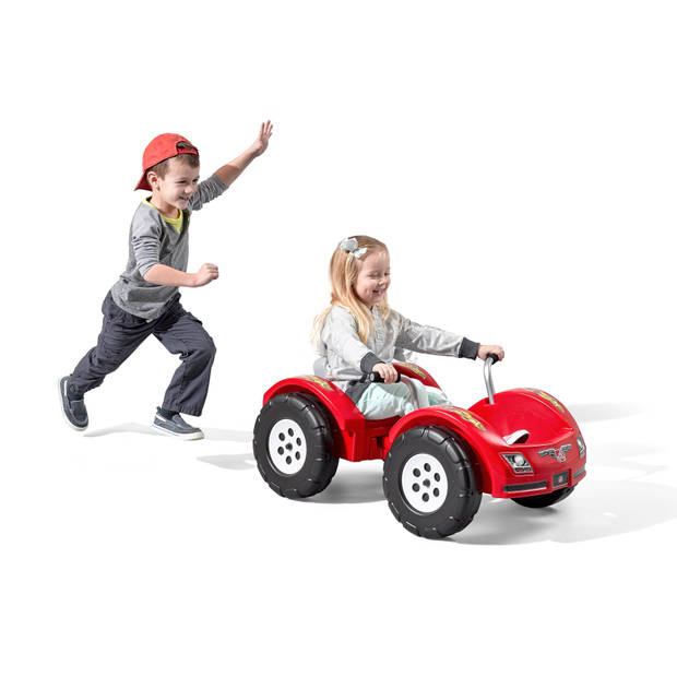 Step2 Zip N'Zoom trapauto in rood Speelgoed Auto van kunststof met voorwielaandrijving