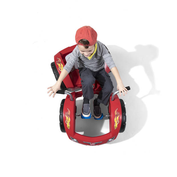Step2 Zip N'Zoom trapauto in rood Speelgoed Auto van kunststof met voorwielaandrijving