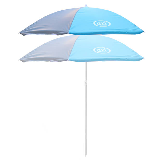 AXI Parasol ?125 cm voor kinderen in grijs & blauw Compatibel met AXI picknicktafels, watertafels & zandbakken