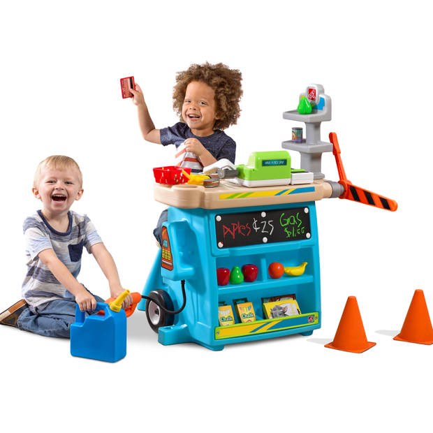 Step2 Stop & Go Market Speelgoedwinkeltje voor kinderen incl. accessoires Speelgoed winkel / marktkraam met