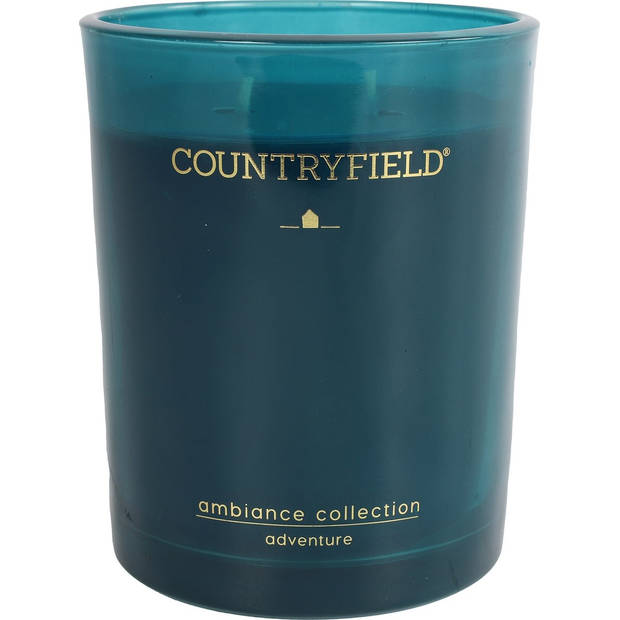 Countryfield Geurkaars Adventure - Petrol - Hoogte 8cm - Ø6.5cm