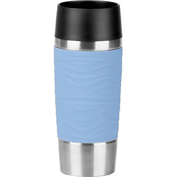 Emsa Thermosbeker Travel Mug Waves Blauw 360 ml