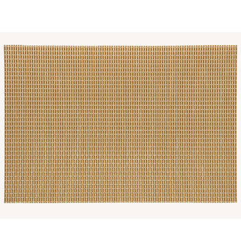 1x Rechthoekige placemats goud kunststof 45 x 30 cm - Placemats