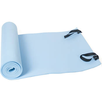 Gerimport yogamat 180 x 50 x 1 cm EVA lichtblauw