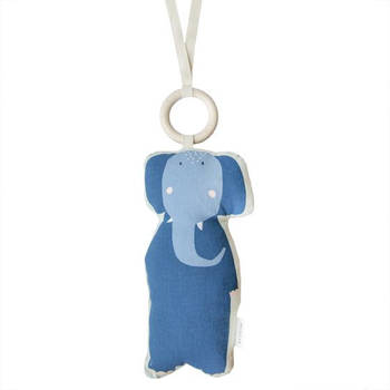 Trixie muziekmobiel Mrs. Elephant 22 cm katoen/polyester blauw