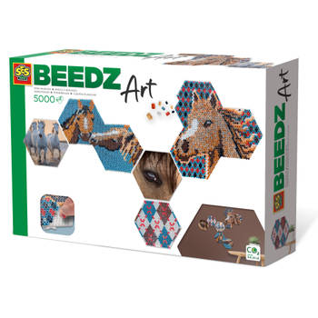 SES Creative kralenset Beedz Art Paarden junior 5000-delig