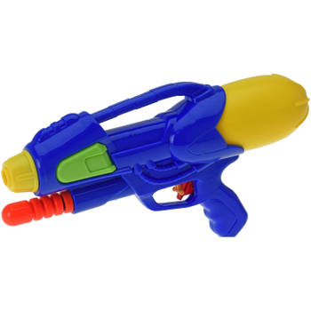 1x Waterpistolen/waterpistool blauw van 30 cm kinderspeelgoed - Waterpistolen