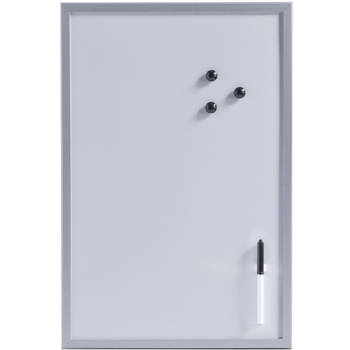 Magnetisch whiteboard/memobord incl. accessoires 40 x 60 cm - Whiteboards