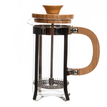 Cafetiere French Press koffiezetter bamboe 350 ml - Cafetiere