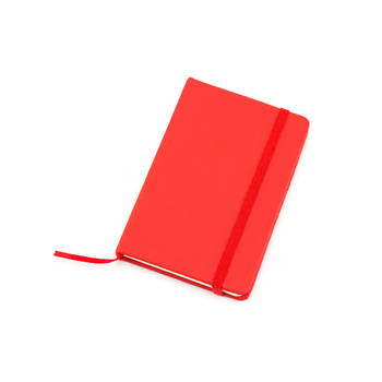 Notitieblokje harde kaft rood 9 x 14 cm - Notitieboek